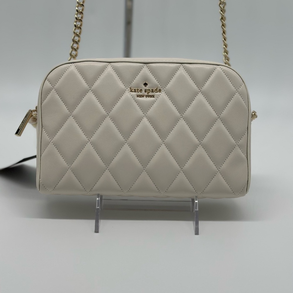 Kate Spade Ivory Quilted Crossbody Bag